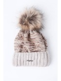 Beige winter hat with a cuff C11 - Online store - Boutique